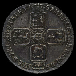 Obverse: George II 1757 Sixpence