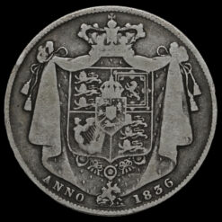 Obverse: William IV 1836 Half Crown