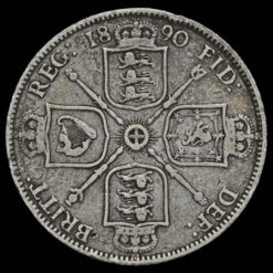 Obverse: Victoria 1890 Florin