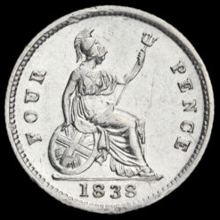 Obverse: Victoria 1838 Groat