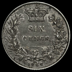 Obverse: Victoria 1864 Sixpence