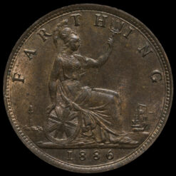 Obverse: Victoria 1886 Farthing