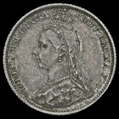 Reverse: Victoria 1887 Sixpence