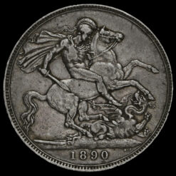 Obverse: Victoria 1890 Crown