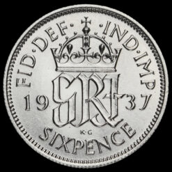 Obverse: George VI 1937 Sixpence