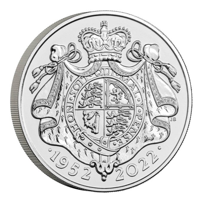 Reverse: Elizabeth II 2022 £5 Platinum Jubilee