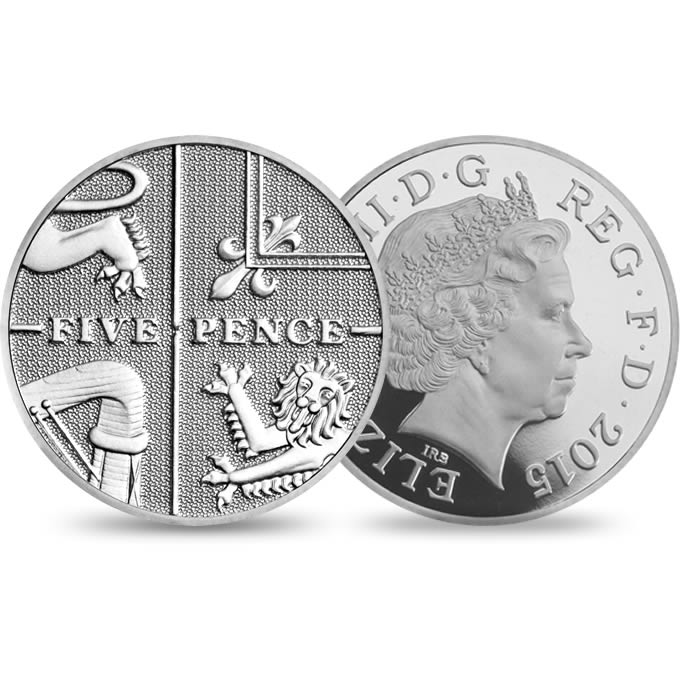 2015 5p Coins