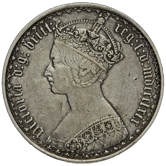 Obverse: Victoria 1869 Florin mdccclxix