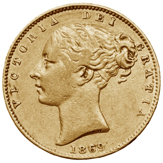 1869 Gold Half Sovereign Value Victoria Young Head Sell Today Or Buy 