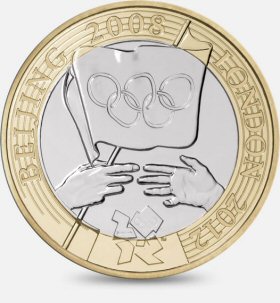 Olympic Handover London Beijing £2 is worth £5.14