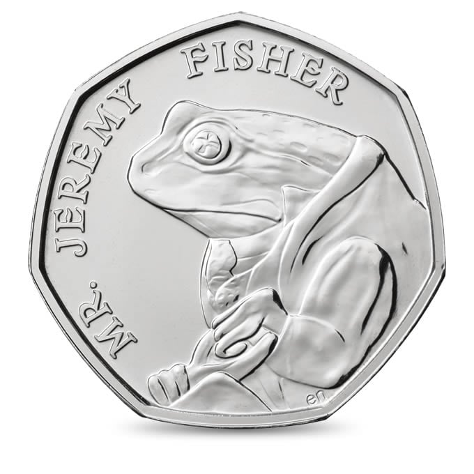 Jeremy Fisher 2017 UK 50p Brilliant Uncirculated Coin