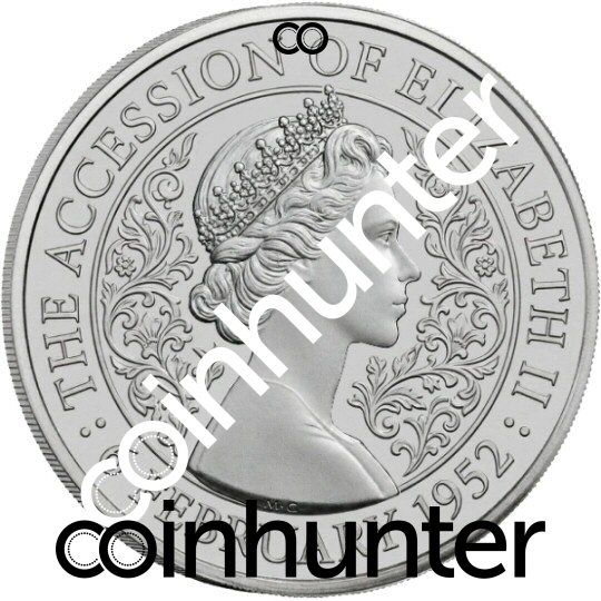 Royal Mint 2027 75th Anniversary of Queen Elizabeth II accession to the throne £5 Coin
