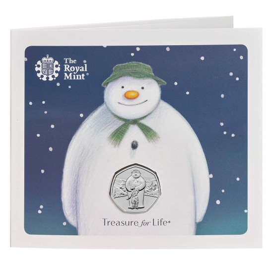 2019 The Snowman and James Brilliant Uncirculated 50p [Royal Mint pack]
