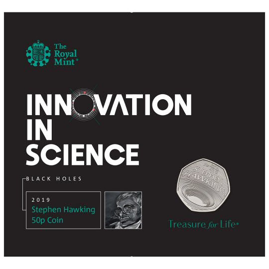 2019 Stephen Hawking  Brilliant Uncirculated 50p [Royal Mint pack]