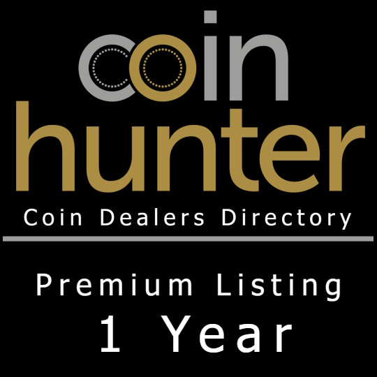 Coin Dealer Directory Premium Listing: 1 Year