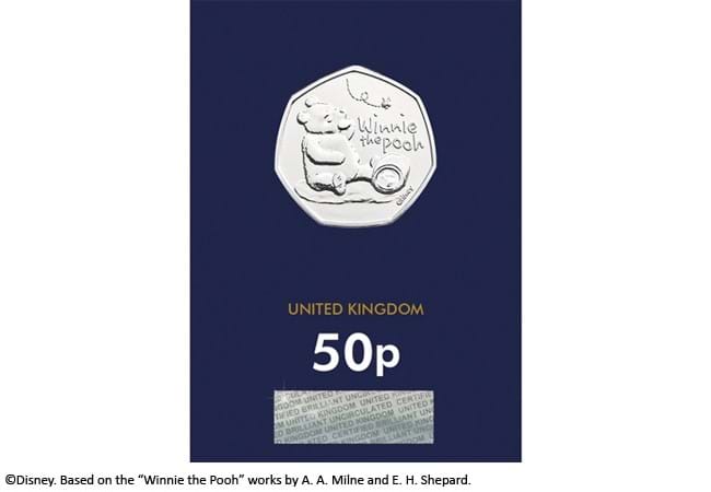 2020 UK Winnie the Pooh CERTIFIED BU 50p [Change Checker card]