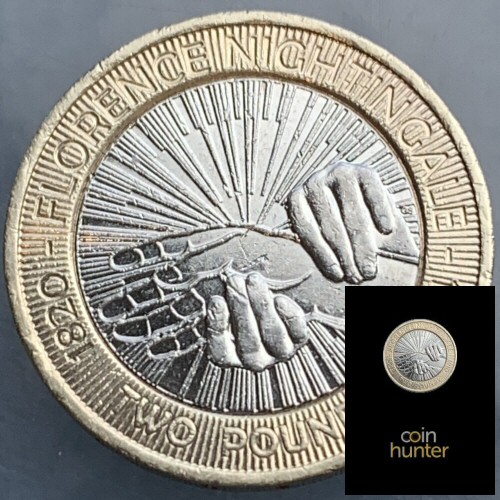 2010 Florence Nightingale £2 Coin [Coin Hunter card]