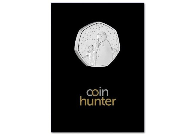 The Snowman 2021 UK 50p Brilliant Uncirculated Coin [Coin Hunter card]