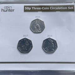 Coin Hunter 50p Three-Coin Circulation Set