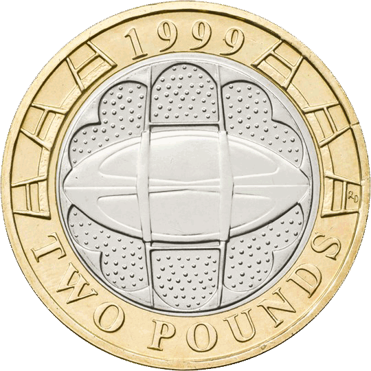 1999 £2 Coin Rugby World Cup