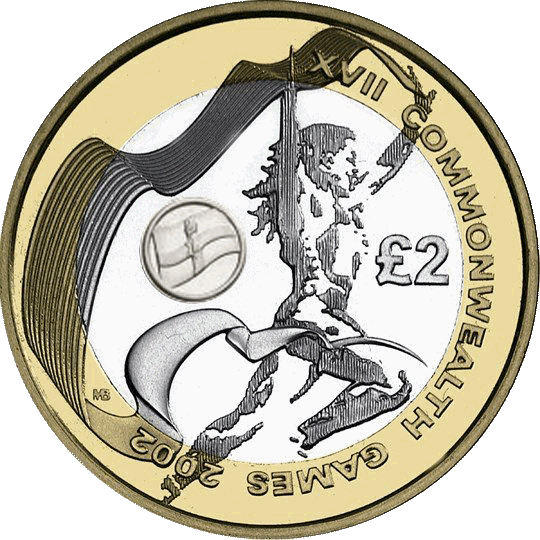 2002 £2 Coin Commonwealth Games - Northern Ireland