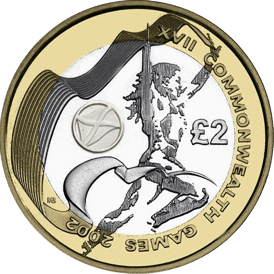 2002 £2 Coin Commonwealth Games - Scotland
