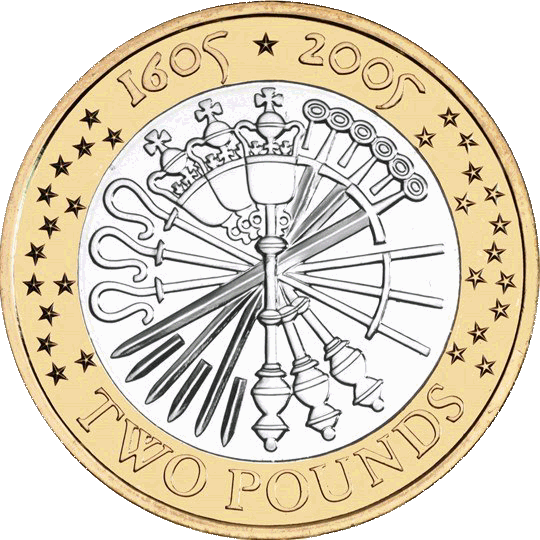 2005 Gunpowder Plot £2 Coin