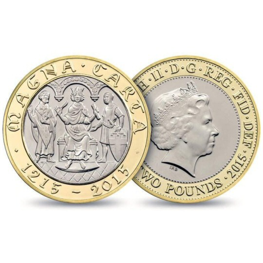 2015 £2 Coin Magna Carta  (4th Portrait)