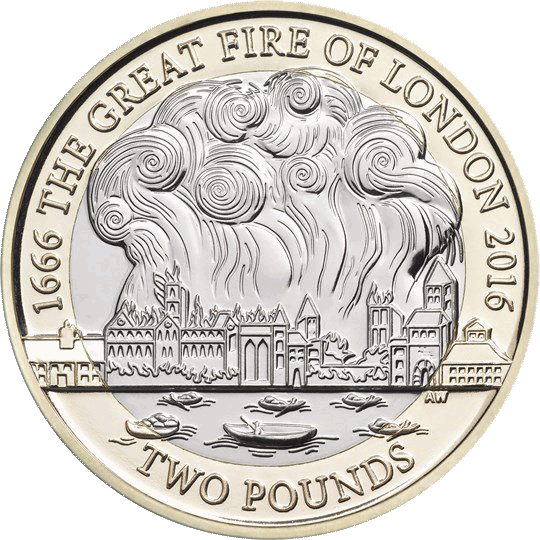 2016 £2 Coin Great Fire of London