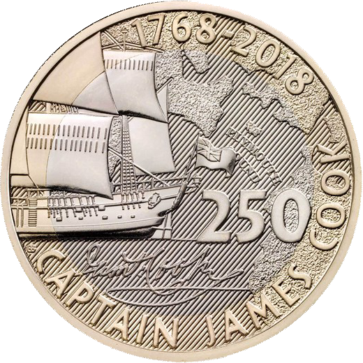 2018 £2 Coin Captain Cook