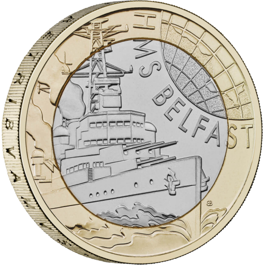 2025 HMS Belfast £2 Coin