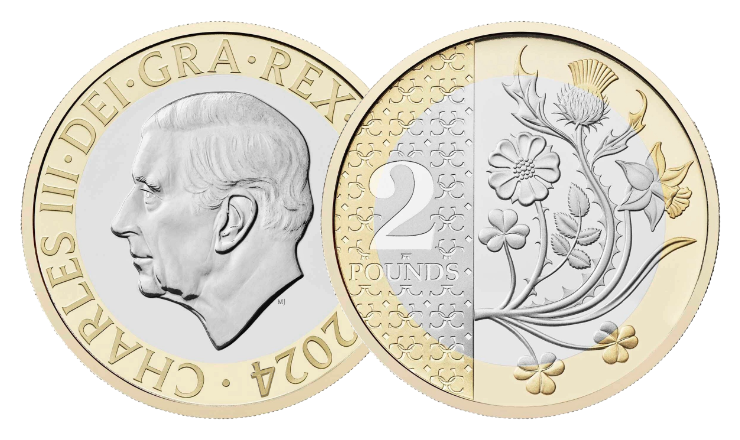 £2 Coin 2024 National Flowers