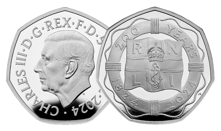 UK 50p Coins From 2024 Back To 1997   2024 50p Rnli 