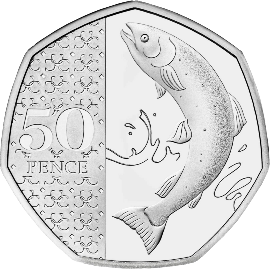 2023 50p Coin Atlantic Salmon