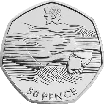 2011 50p Coin Aquatics