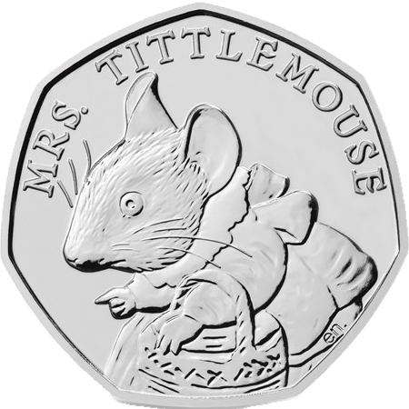 2018 Mrs Tittlemouse 50p