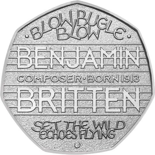 2013 Benjamin Britten 50p