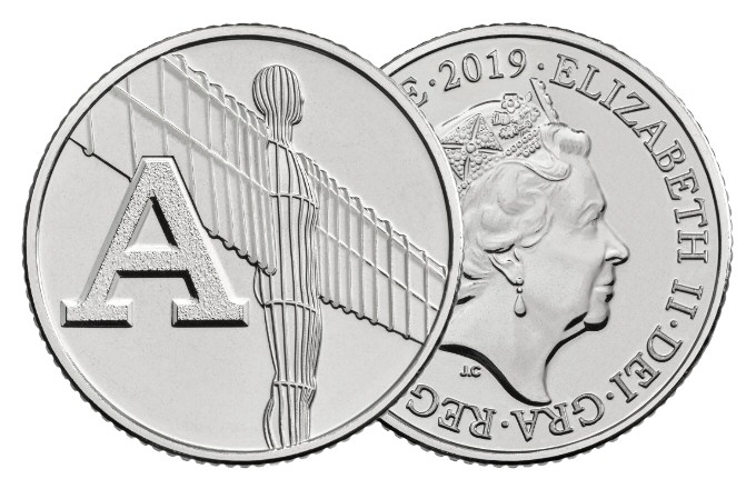 2019 10p Coin A - Angel of the North
