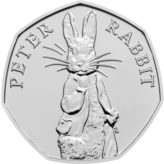 2019 50p Coin Peter Rabbit