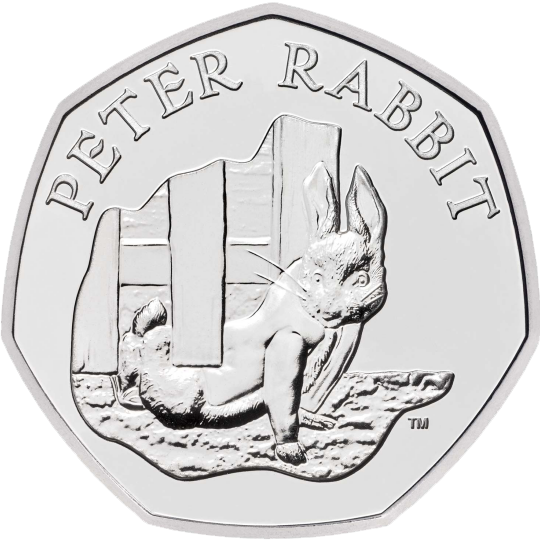2020 50p Coin Peter Rabbit