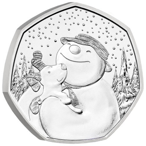 2022 50p Coin The Snowman and the Snowdog