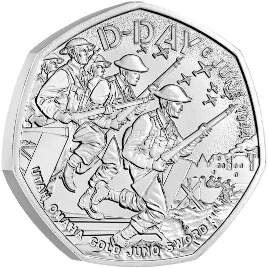 50p Coin 2024 D-Day