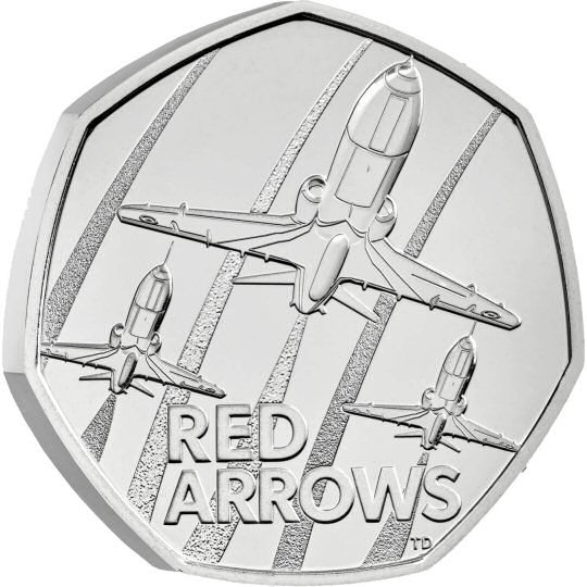 2025 Red Arrows 50p