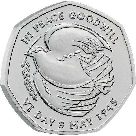 2025 The 80th Anniversary of VE Day 50p 2025 The 80th Anniversary of VE Day 50p