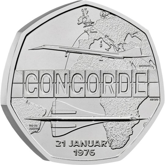 2026 Concorde 50 Years 50p