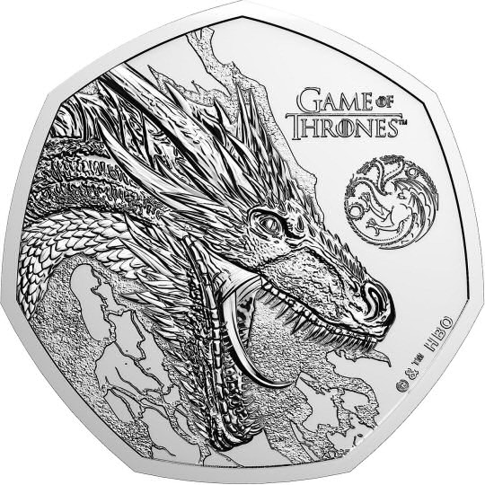 2026 Game of Thrones Fire 50p