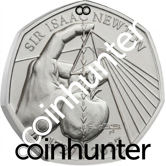 2027 50p Coin Sir Isaac Newton