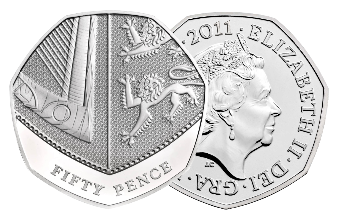 2011 Shield of the Royal Arms 50p