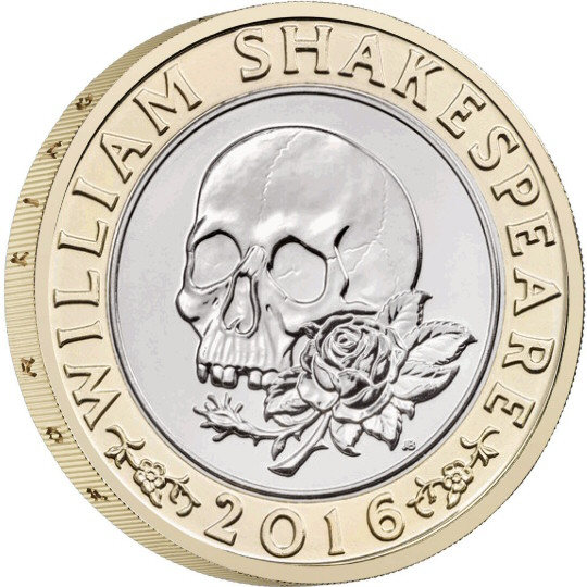 2016 £2 Coin Shakespeare Tragedies (Error: Edge Inscription)