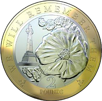 Isle of Man 2018 Remembrance Day Poppy 50p Cupro Nickel Coin 